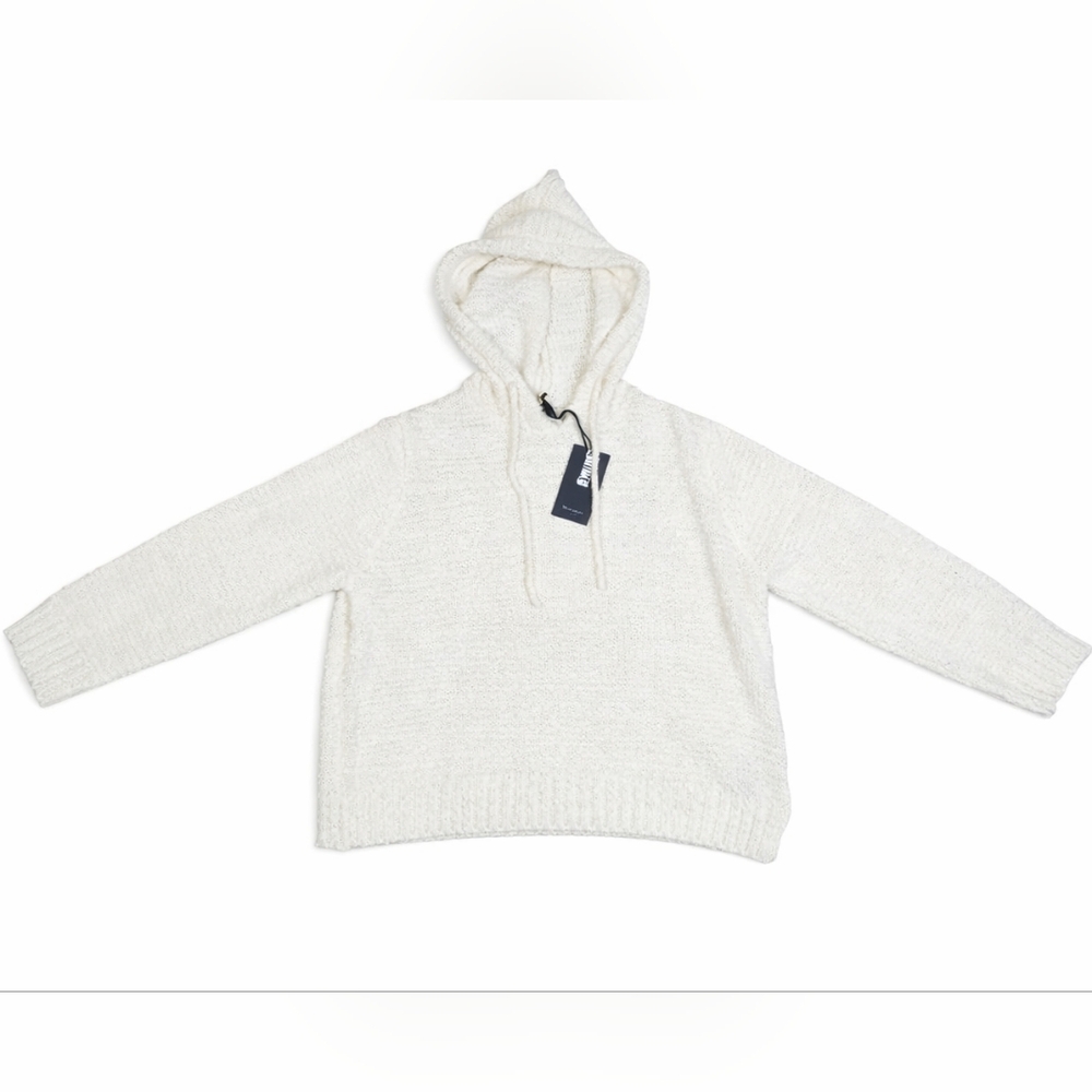 Nwt - Light Cream-Beige Cozy Hoodie Sweater Women’s L Neutral Knit
